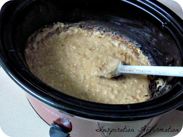 Crock Pot Apple Cinnamon Oatmeal  {Inspiration Affirmation}
